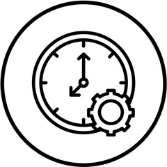 Vector Design Time Management Icon Style