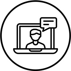 Vector Design Video Call Icon Style