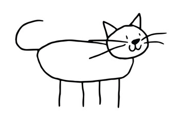 vector illustration of a cat