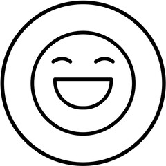 Vector Design Happy Icon Style