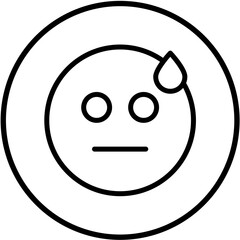 Vector Design Embarrassed Icon Style