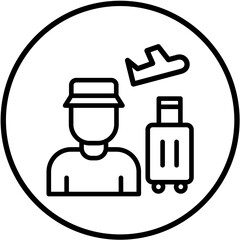 Vector Design Tourist Icon Style