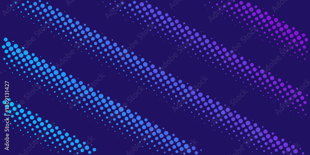 Poster background vector design with halftone effect. abstract gradient round dots.