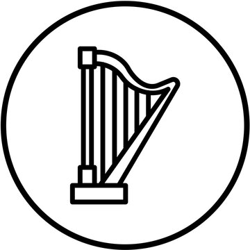 recommend clip art: Vector Design Harp Icon Style
