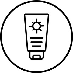 Vector Design Sun Cream Icon Style