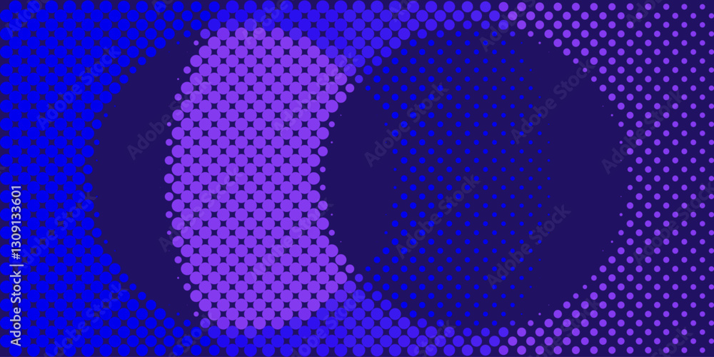Poster background vector design with halftone effect. abstract gradient round dots.
