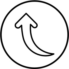 Vector Design Up Arrow Icon Style