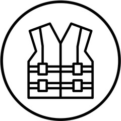 Vector Design Life Vest Icon Style