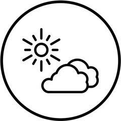 Vector Design Sunny Icon Style