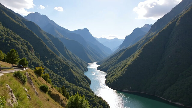 serene mountain vistas offer breathtaking views rivers tranquil