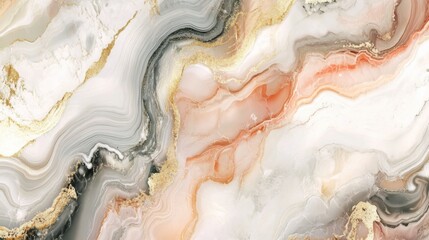 Fototapeta premium The Serene Chaos of Paint: Capturing the Intricate Patterns and Organic Forms of a Liquid Art Creation in Motion
