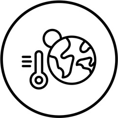 Vector Design Global Warming Icon Style
