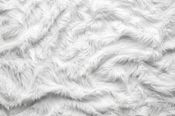 Soft White Fur Surface Detail