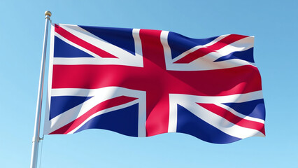uk flag waves smoothly wind seamless loop animation visually appealing effect
