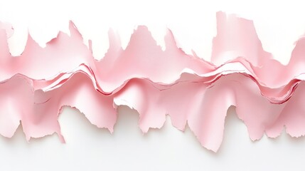 Obraz premium Abstract Pink Rippled Paper Texture: A Delicate Dance of Light and Shade