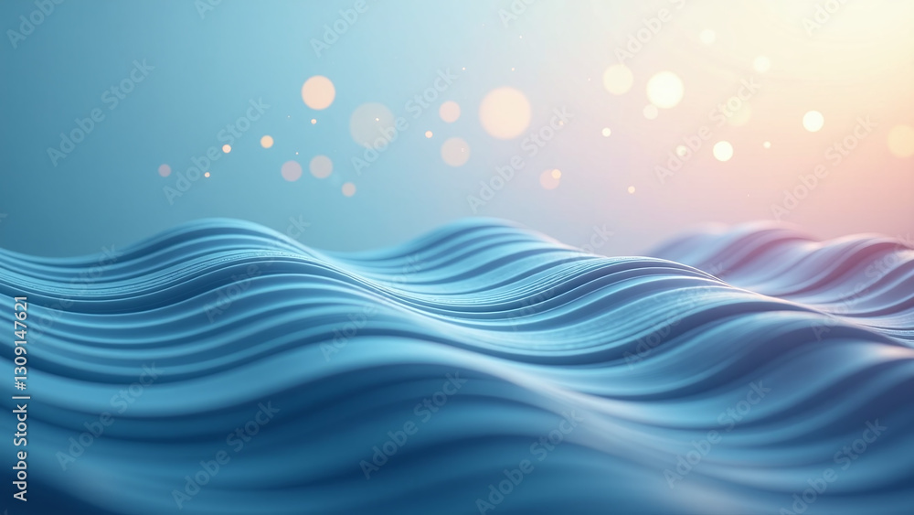 Poster wavy lines abstract background create soothing visual