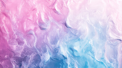 Fototapeta premium Abstract swirling pink and blue pastel fluid art texture background
