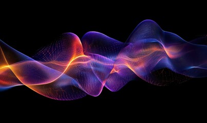 Fototapeta premium Illuminating the Mind: High-Resolution Image of Light Waves Passing Through the Brain, Signifying Deep Brain Stimulation Power