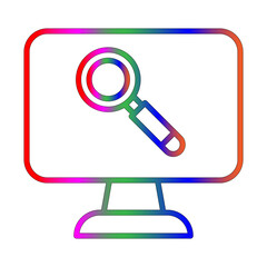Search line gradient icon