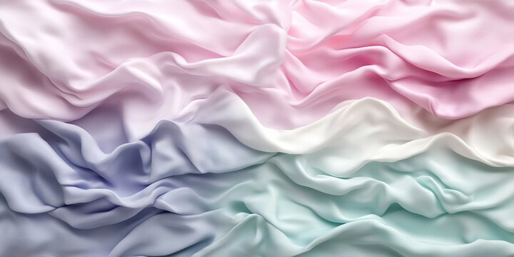 Delicate, Soft Lavender to Mint Background of Woven Fabric. Elegance and Airness for Advertising.