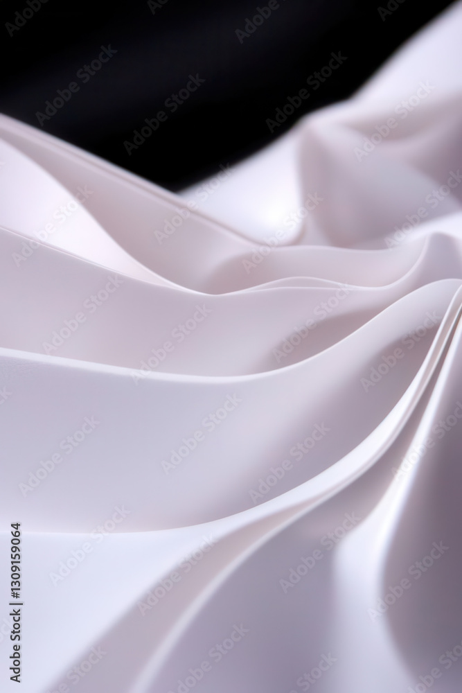 Poster explore the elegance of smooth textures: a stunning display of luxurious fabric in artistic composit