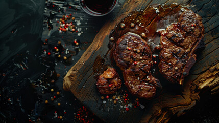 grilled ribeye steak