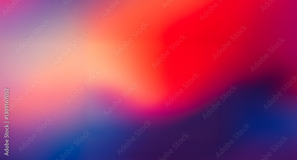 Poster vibrant gradient mesh background with a soft blend of warm and cool colors. orange, red, purple, and
