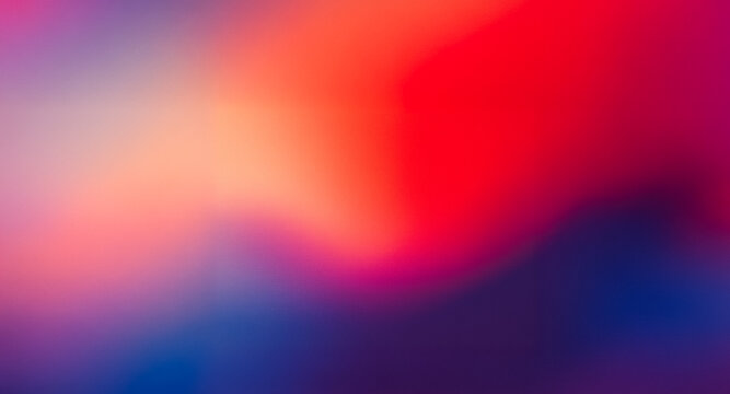 Vibrant gradient mesh background with a soft blend of warm and cool colors. Orange, red, purple, and blue merge creating a smooth, flowing, and visually dynamic effect.