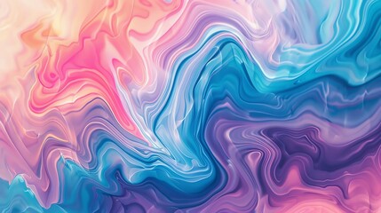 A colorful abstract background with a marbled effect in shades of blue, purple, and pink.