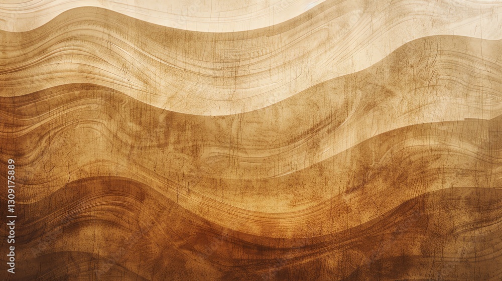 Aufkleber an abstract wood-grain texture with a wavy pattern.