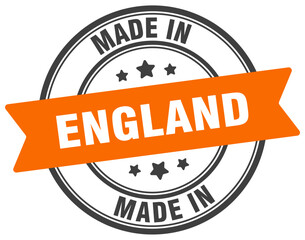 Obraz premium Made in England round sign. Made in England stamp.