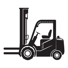 Forklift Vector Image for Logistics and Material Handling Solutions