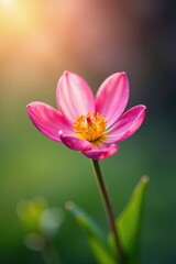 Fototapeta premium Soft focus spring flower, asymmetrical bokeh blur, holiday theme, bloom, blur