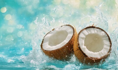 Coconut Splash: Refreshing Tropical Delight