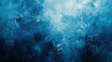 Obraz premium Abstract blue ocean waves: dynamic textured water-inspired artwork