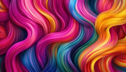Vibrant Colorful Abstract Waves
