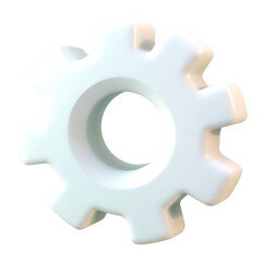 PNG 3d setting illustration background gear.