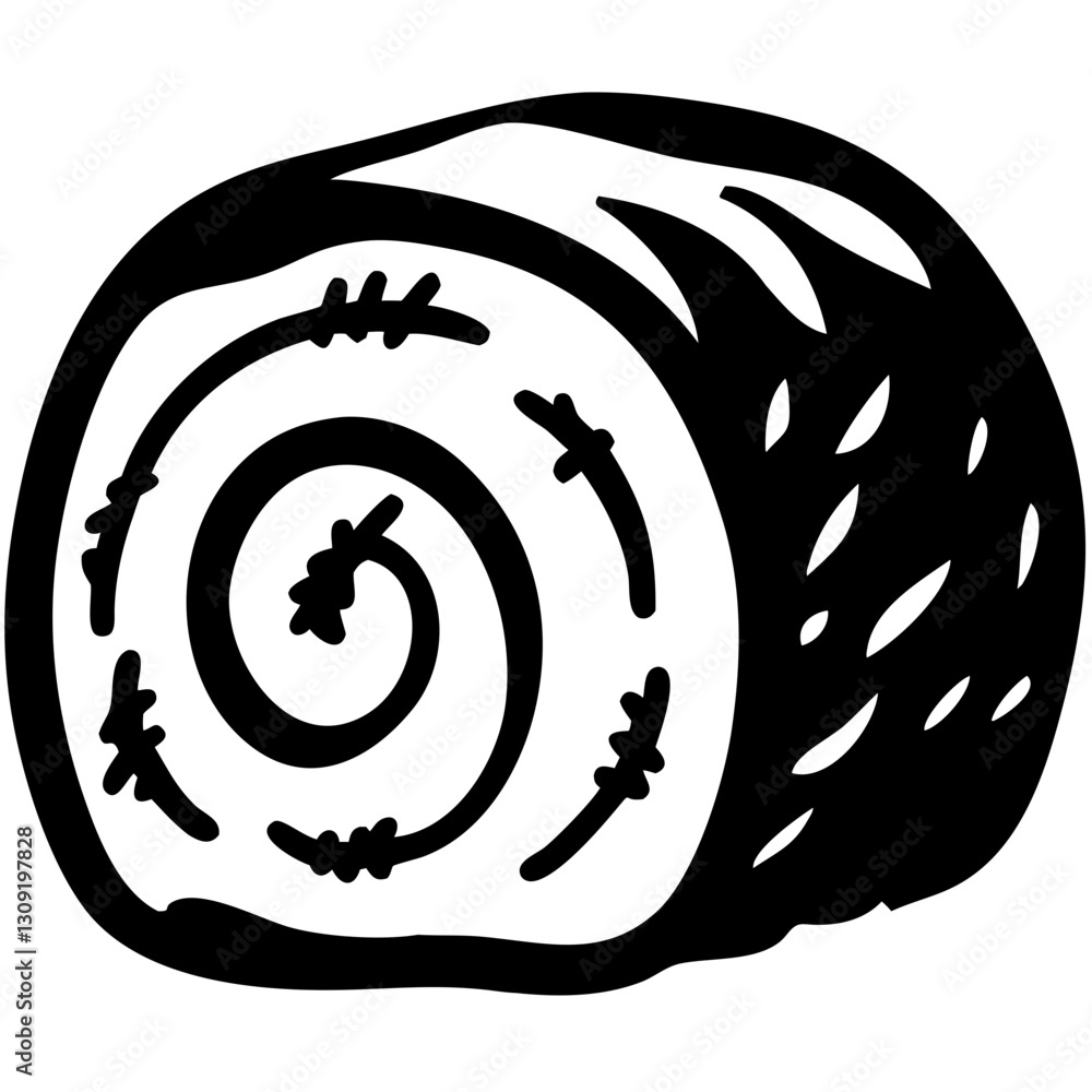 Aufkleber rustic log slice vector art for craft design and decoration projects