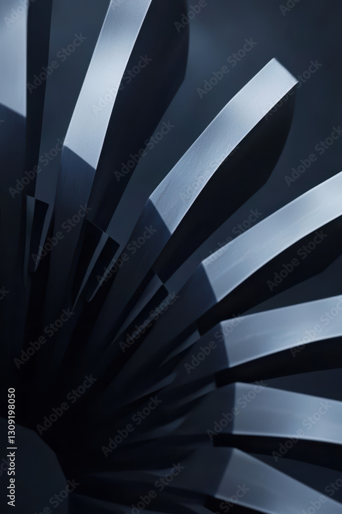 Poster exploring advanced engine design: the art and science of aviation technology encapsulated in precisi