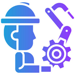 Process Automation glyph gradient icon