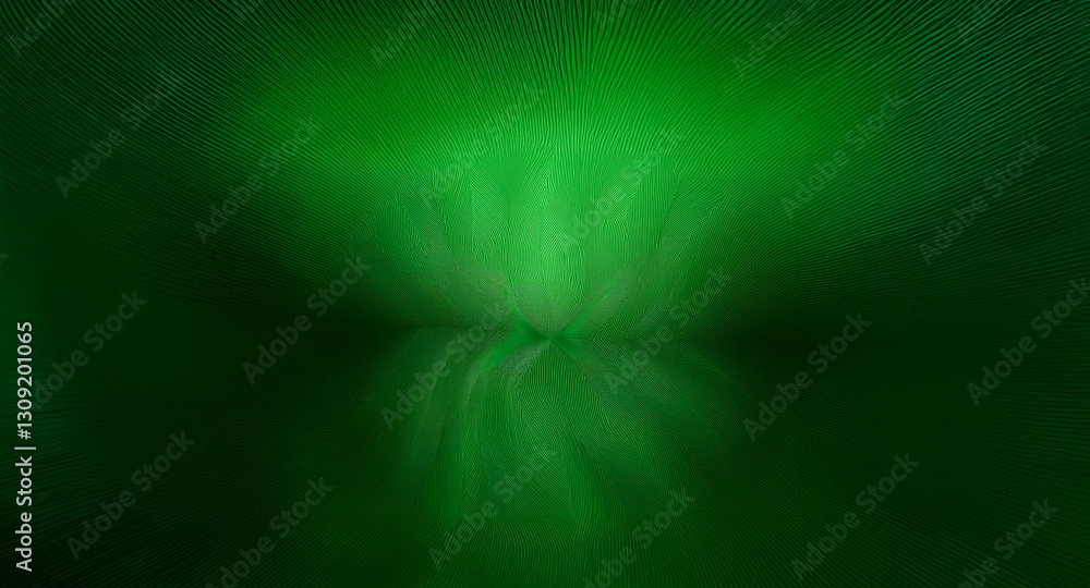 Leinwandbilder abstract image featuring a central burst of vibrant green that radiates outward against a deep, dark