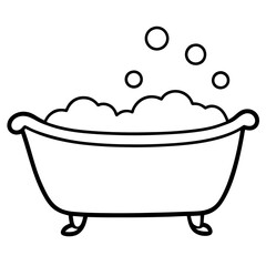 illustration of a bath