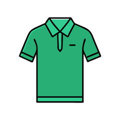 Green Polo Shirt Vector Fashion Design for Apparel Branding and Illustration