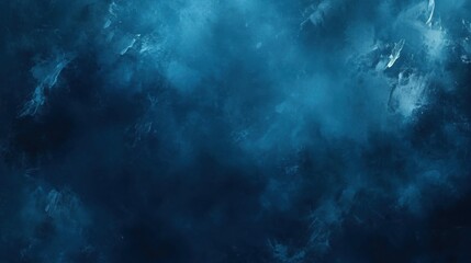 Fototapeta premium An Exploration of Depth and Texture: A Study in Abstract Blue Tones with Dynamic Brushstroke Detailing