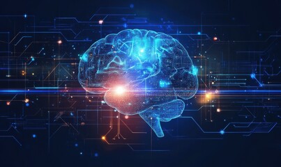 Digital Mind Abstract Concept