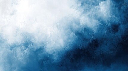 Obraz premium An Exploration of Depth and Texture: A Study in Abstract Blue Tones with Dynamic Brushstroke Detailing