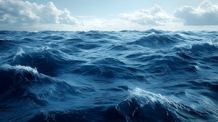 Stormy Ocean Waves Landscape