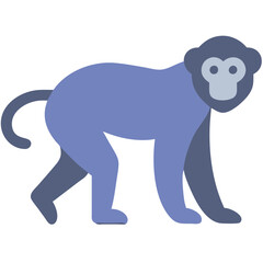 Naklejka premium Colorful Cartoon Monkey Illustration for Kids Education and Art Projects