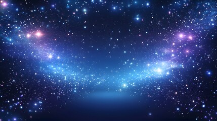A cosmic-themed abstract background with a vast expanse of stars and galaxies, representing the beauty of the universe