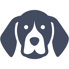 Blue Dog Silhouette Vector Art for Pet Lovers and Design Projects